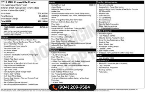 Photos of 2019 MINI Cooper Classic for sale in Jacksonville, FL at AUTOLAND