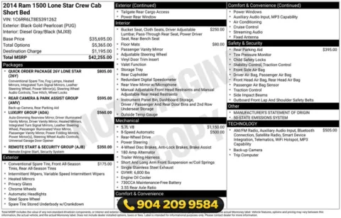 Another view of 2014 Ram 1500 Lone Star for sale in Jacksonville, FL at AUTOLAND