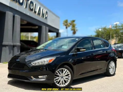 Black 2017 Ford Focus Titanium for sale in Jacksonville, FL