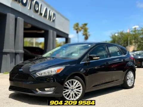 Black 2017 Ford Focus Titanium for sale in Jacksonville, FL