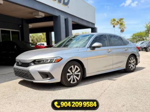 Silver 2023 Honda Civic LX for sale in Jacksonville, FL