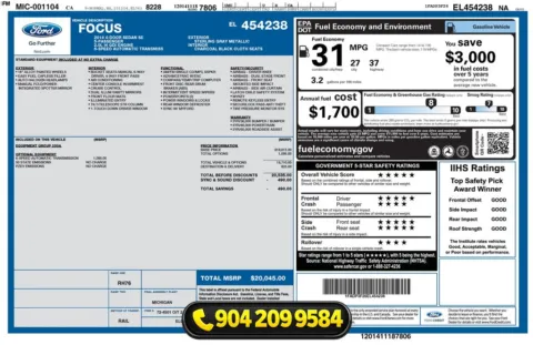 Photos of 2014 Ford Focus SE for sale in Jacksonville, FL at AUTOLAND