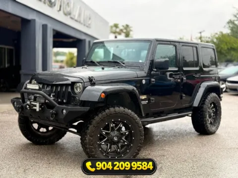 Gray 2017 Jeep Wrangler Unlimited Rubicon for sale in Jacksonville, FL