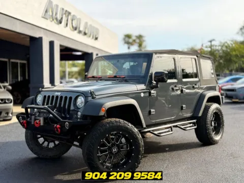 Gray 2017 Jeep Wrangler Unlimited Rubicon for sale in Jacksonville, FL