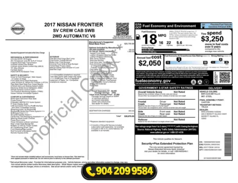 Photos of 2017 Nissan Frontier SV for sale in Jacksonville, FL at AUTOLAND