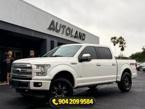 White 2016 Ford F-150 Platinum for sale in Jacksonville, FL