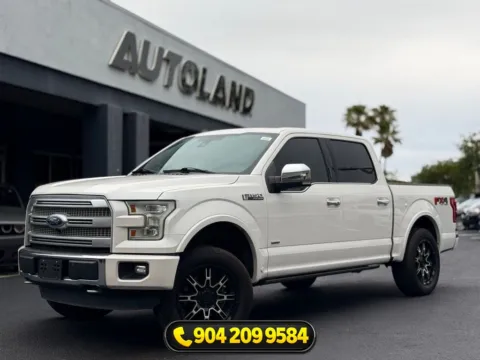 White 2016 Ford F-150 Platinum for sale in Jacksonville, FL