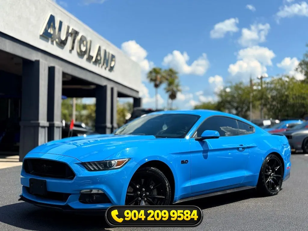 Blue 2017 Ford Mustang GT Premium for sale in Jacksonville, FL