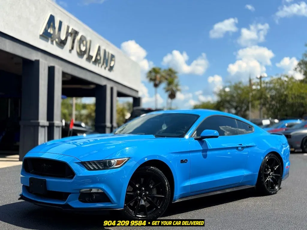 Blue 2017 Ford Mustang GT Premium for sale in Jacksonville, FL