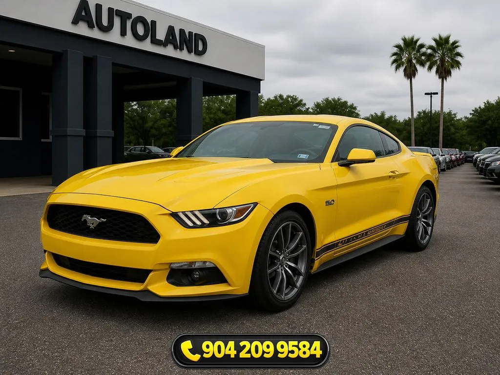Yellow 2017 Ford Mustang GT for sale in Jacksonville, FL
