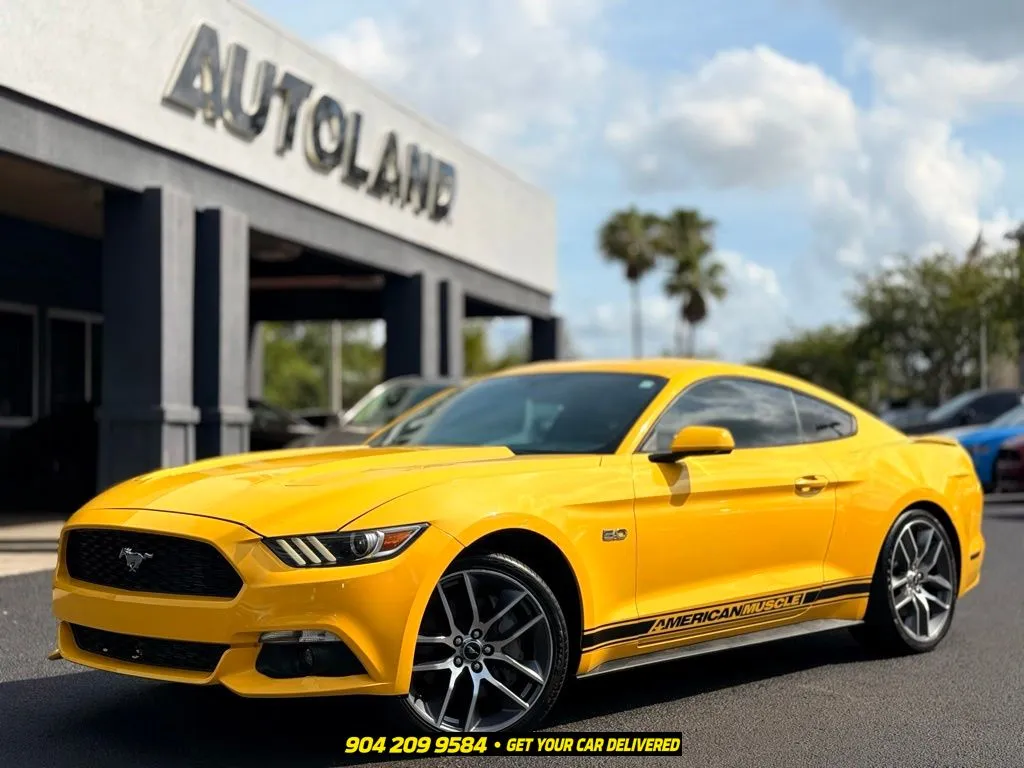 Yellow 2017 Ford Mustang GT for sale in Jacksonville, FL