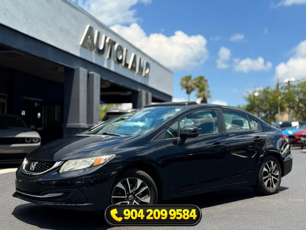Black 2013 Honda Civic EX for sale in Jacksonville, FL