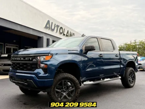 Blue 2022 Chevrolet Silverado 1500 Custom for sale in Jacksonville, FL