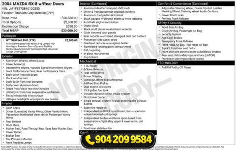 Photos of 2004 Mazda RX-8 for sale in Jacksonville, FL at AUTOLAND