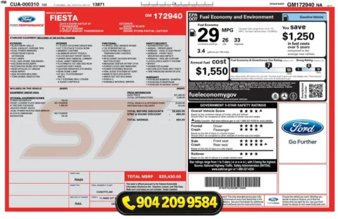 Photos of 2016 Ford Fiesta ST for sale in Jacksonville, FL at AUTOLAND