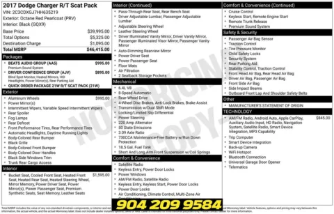 Photos of 2017 Dodge Charger R/T Scat Pack for sale in Jacksonville, FL at AUTOLAND