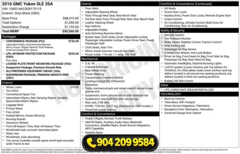Photos of 2016 GMC Yukon SLE for sale in Jacksonville, FL at AUTOLAND