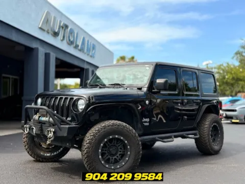 Black 2018 Jeep Wrangler Unlimited Sport S for sale in Jacksonville, FL