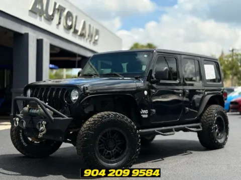 Black 2018 Jeep Wrangler Unlimited Sport S for sale in Jacksonville, FL