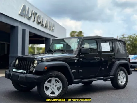 Purple 2018 Jeep Wrangler JK Unlimited Sport for sale in Jacksonville, FL