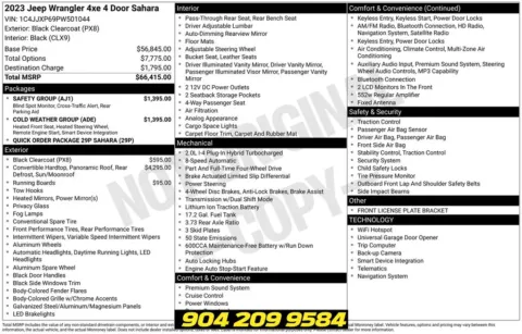 Photos of 2023 Jeep Wrangler Sahara 4xe for sale in Jacksonville, FL at AUTOLAND