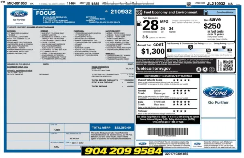 Photos of 2018 Ford Focus SEL for sale in Jacksonville, FL at AUTOLAND