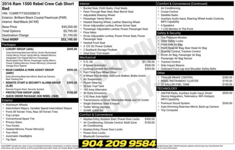 Another view of 2016 Ram 1500 Rebel for sale in Jacksonville, FL at AUTOLAND