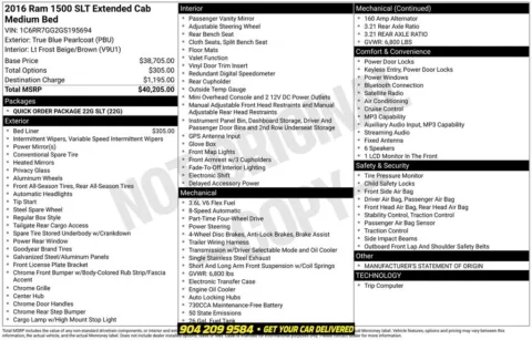 Photos of 2016 Ram 1500 SLT for sale in Jacksonville, FL at AUTOLAND