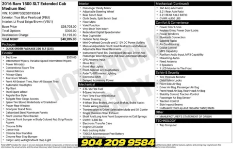 Photos of 2016 Ram 1500 SLT for sale in Jacksonville, FL at AUTOLAND