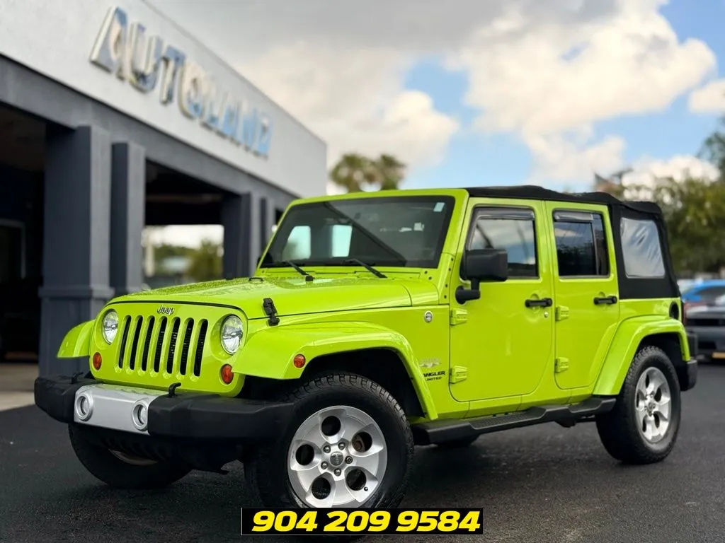 Green 2013 Jeep Wrangler Unlimited Sahara for sale in Jacksonville, FL