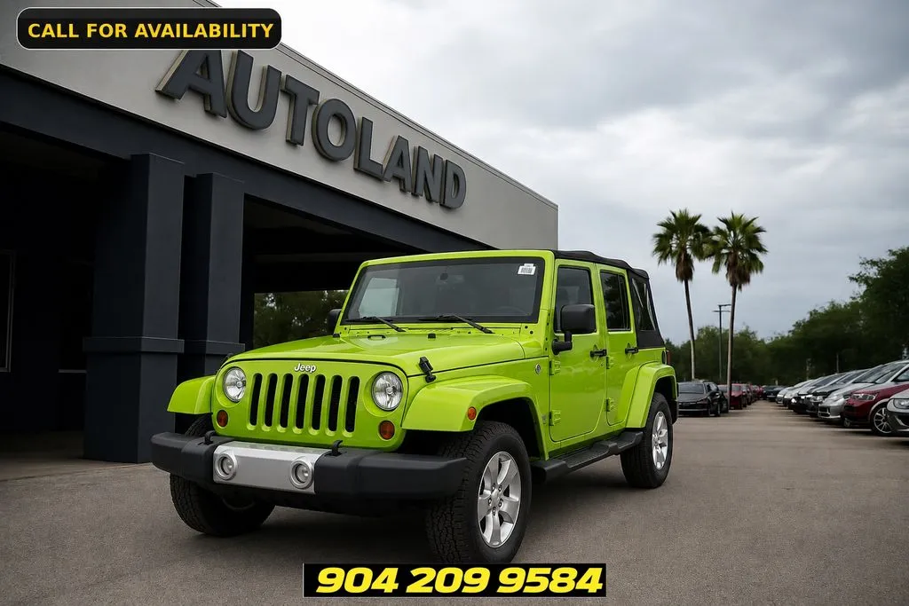 Green 2013 Jeep Wrangler Unlimited Sahara for sale in Jacksonville, FL