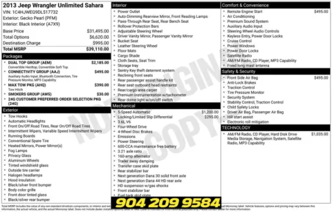 Photos of 2013 Jeep Wrangler Unlimited Sahara for sale in Jacksonville, FL at AUTOLAND
