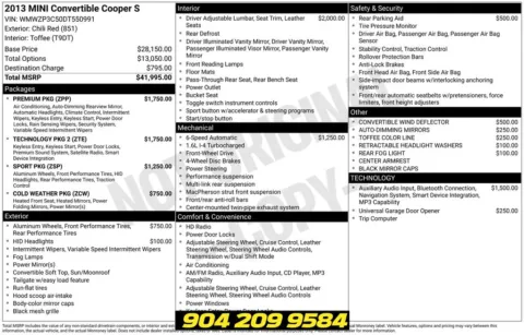 Photos of 2013 MINI Cooper S for sale in Jacksonville, FL at AUTOLAND