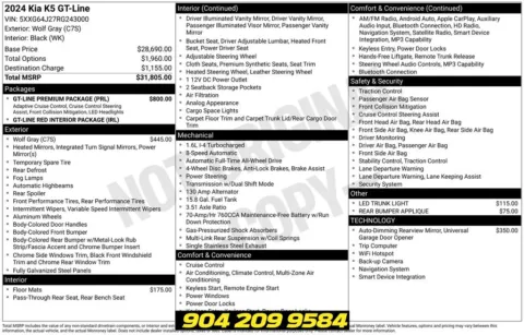 Photos of 2024 Kia K5 GT-Line for sale in Jacksonville, FL at AUTOLAND