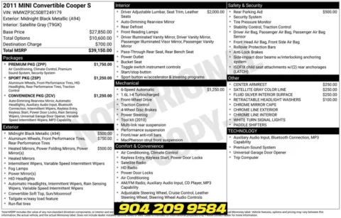 Another view of 2011 MINI Cooper S for sale in Jacksonville, FL at AUTOLAND