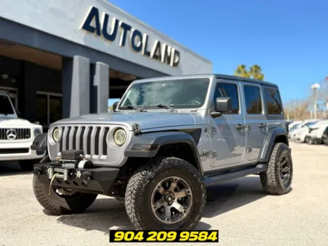 Silver 2018 Jeep Wrangler Unlimited Sport S for sale in Jacksonville, FL
