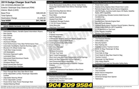 Photos of 2019 Dodge Charger R/T Scat Pack for sale in Jacksonville, FL at AUTOLAND