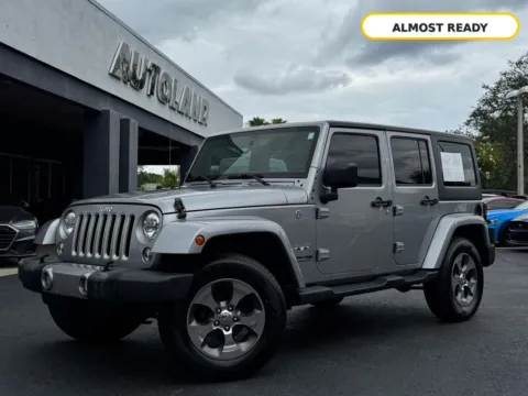Silver 2018 Jeep Wrangler JK Unlimited Sahara for sale in Jacksonville, FL