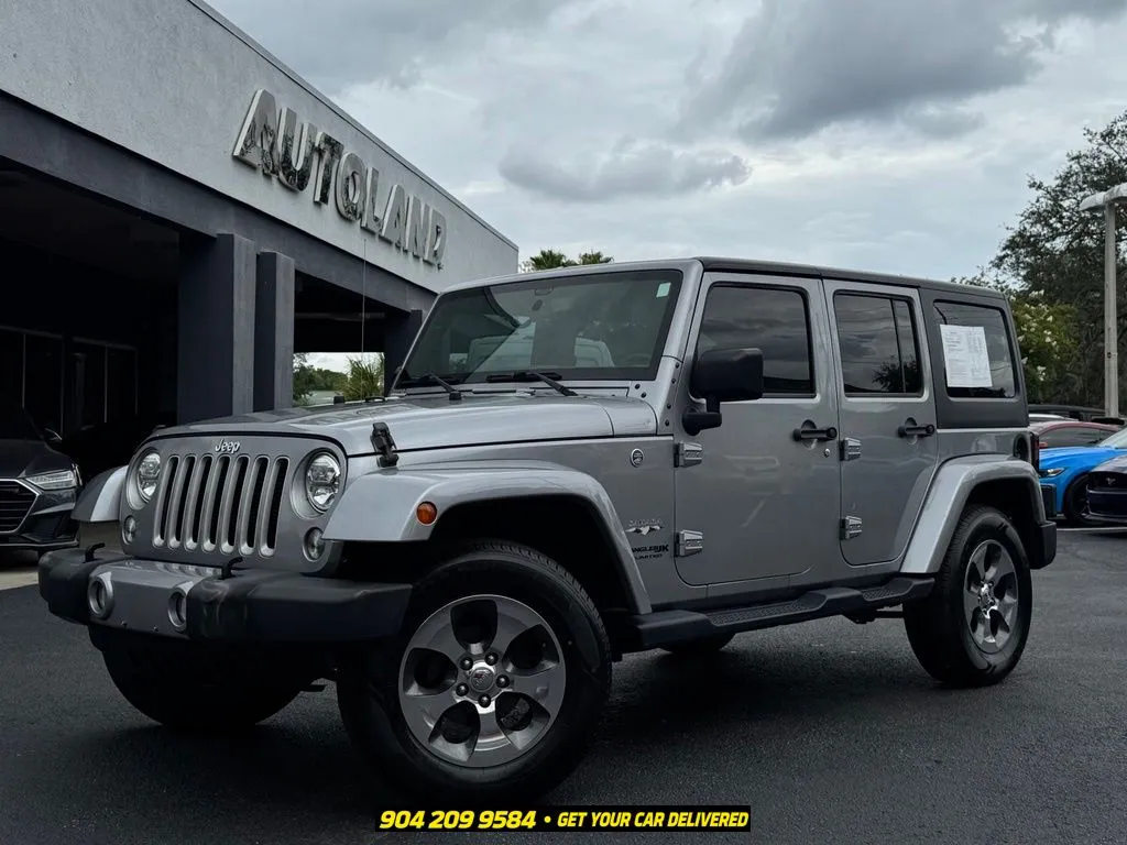 Silver 2018 Jeep Wrangler JK Unlimited Sahara for sale in Jacksonville, FL