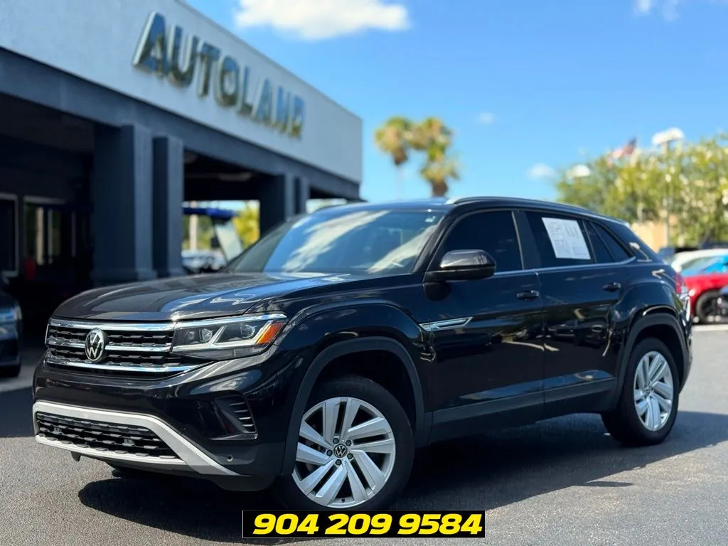 Black 2021 Volkswagen Atlas Cross Sport 2.0T SE w/Technology for sale in Jacksonville, FL