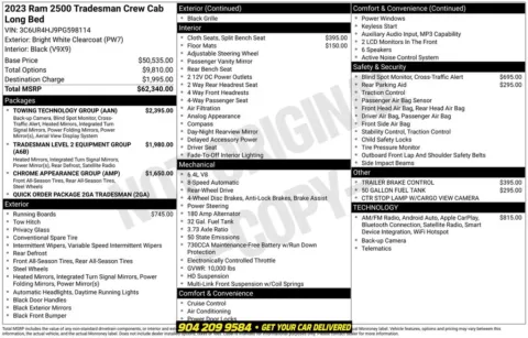 Photos of 2023 Ram 2500 Tradesman for sale in Jacksonville, FL at AUTOLAND