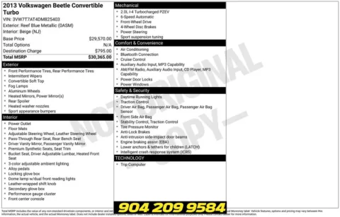 More photos of 2013 Volkswagen Beetle 2.0 TSi at AUTOLAND, FL