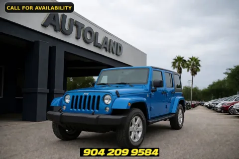 Blue 2016 Jeep Wrangler Unlimited Sahara for sale in Jacksonville, FL