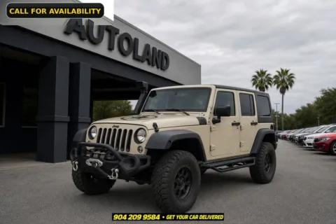 Beige 2017 Jeep Wrangler Unlimited Sport for sale in Jacksonville, FL