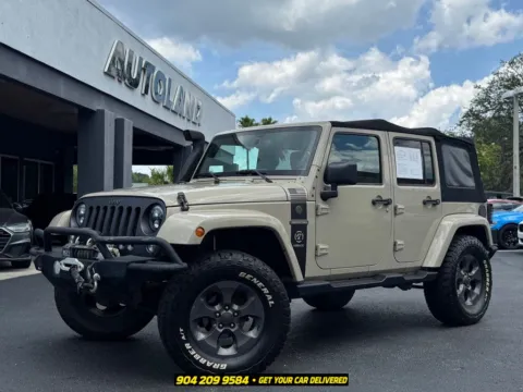 Beige 2017 Jeep Wrangler Unlimited Sport for sale in Jacksonville, FL