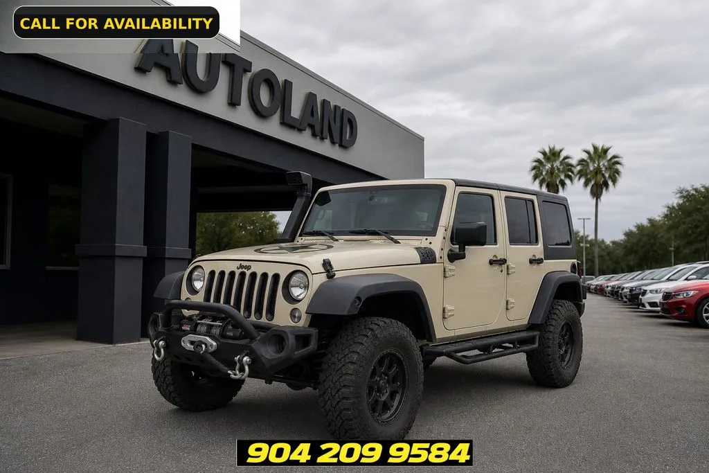 Beige 2017 Jeep Wrangler Unlimited Sport for sale in Jacksonville, FL