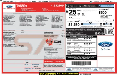 Another view of 2018 Ford Focus ST for sale in Jacksonville, FL at AUTOLAND