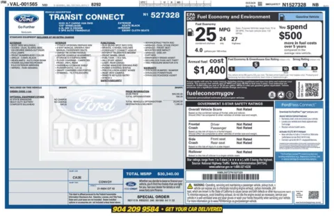 Photos of 2022 Ford Transit Connect XLT for sale in Jacksonville, FL at AUTOLAND