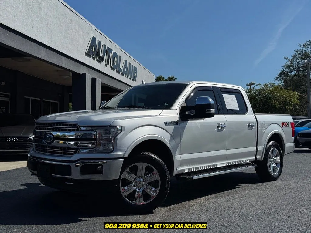 Silver 2018 Ford F-150 Lariat for sale in Jacksonville, FL