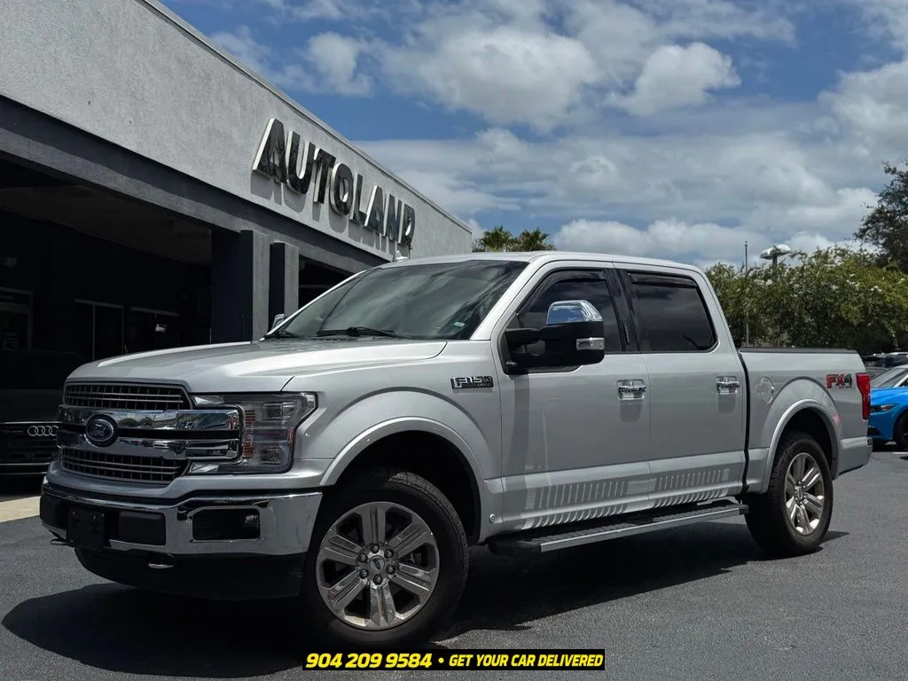 Silver 2018 Ford F-150 Lariat for sale in Jacksonville, FL